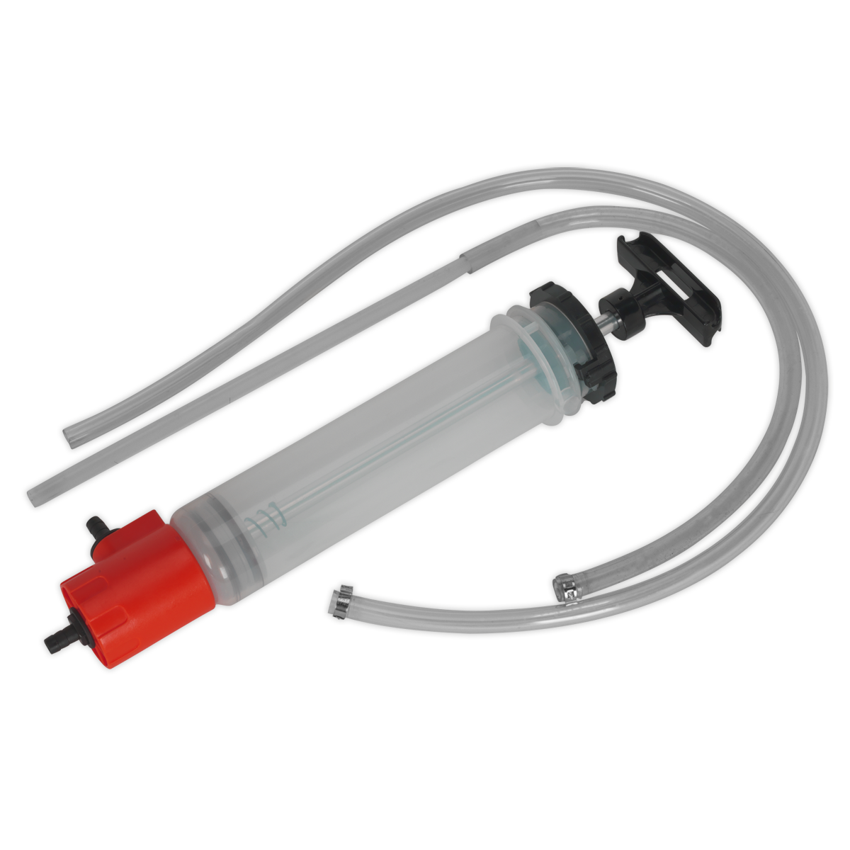 Multipurpose syringe with Viton® seals, ideal for the transfer of oils/fluids