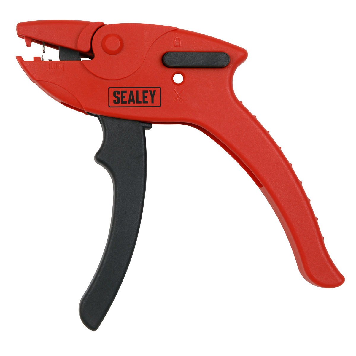 AUTOMATIC WIRE STRIPPER AND CUTTER - Operates in one easy single-handed operation.