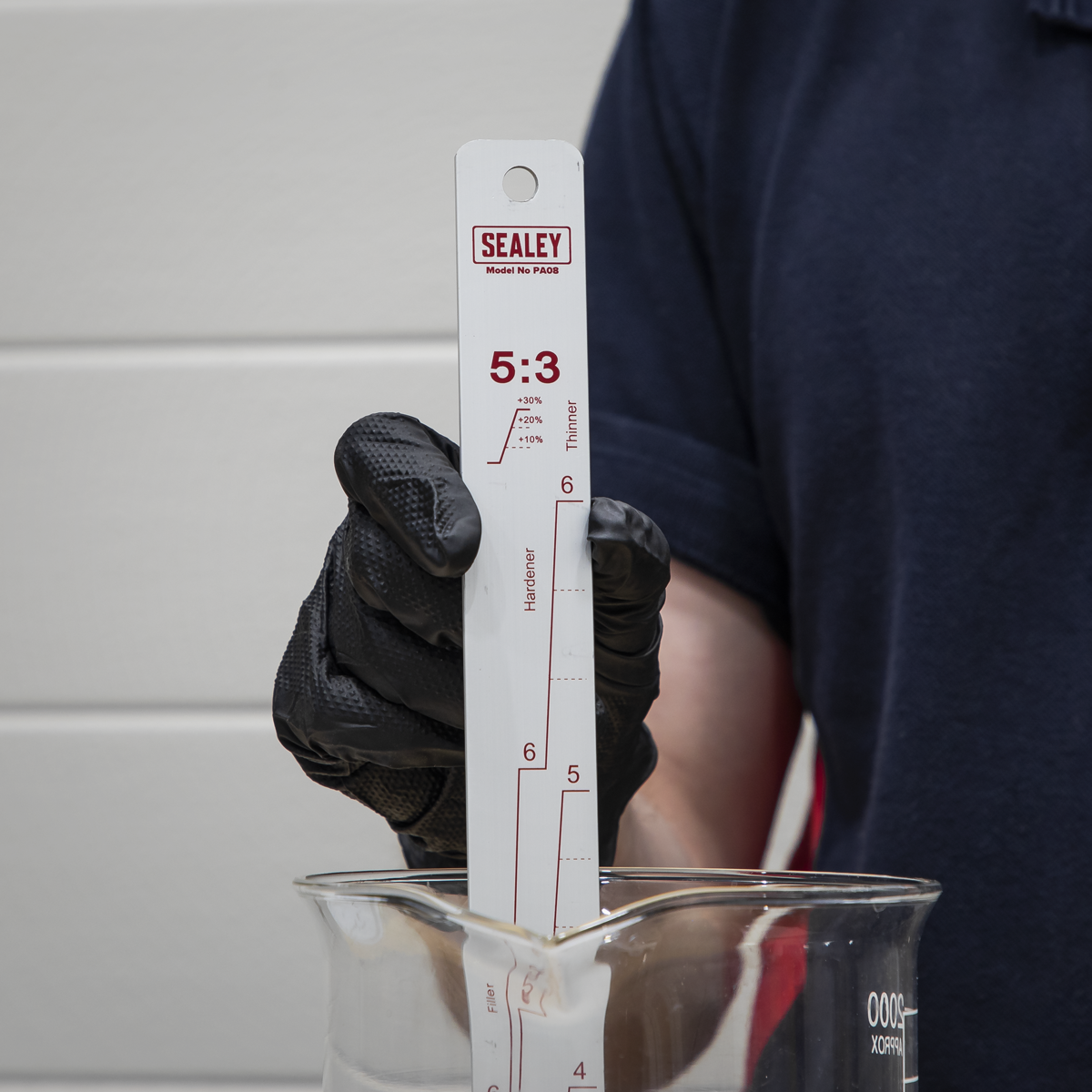 Sealey Aluminium Paint Measuring Stick 5:1/5:3 PA08