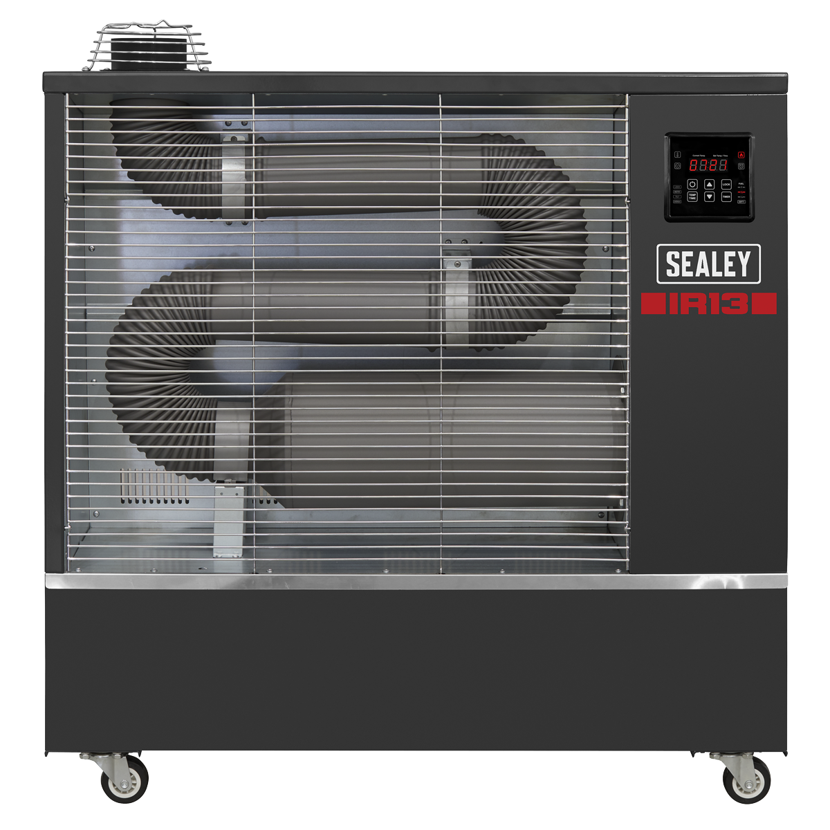 Sealey infrared heater that covers 11,477ft³(325m³) area