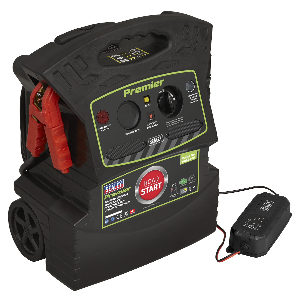 Sealey Premier 12/24V 6400A Wheeled RoadStart® Jump Starter