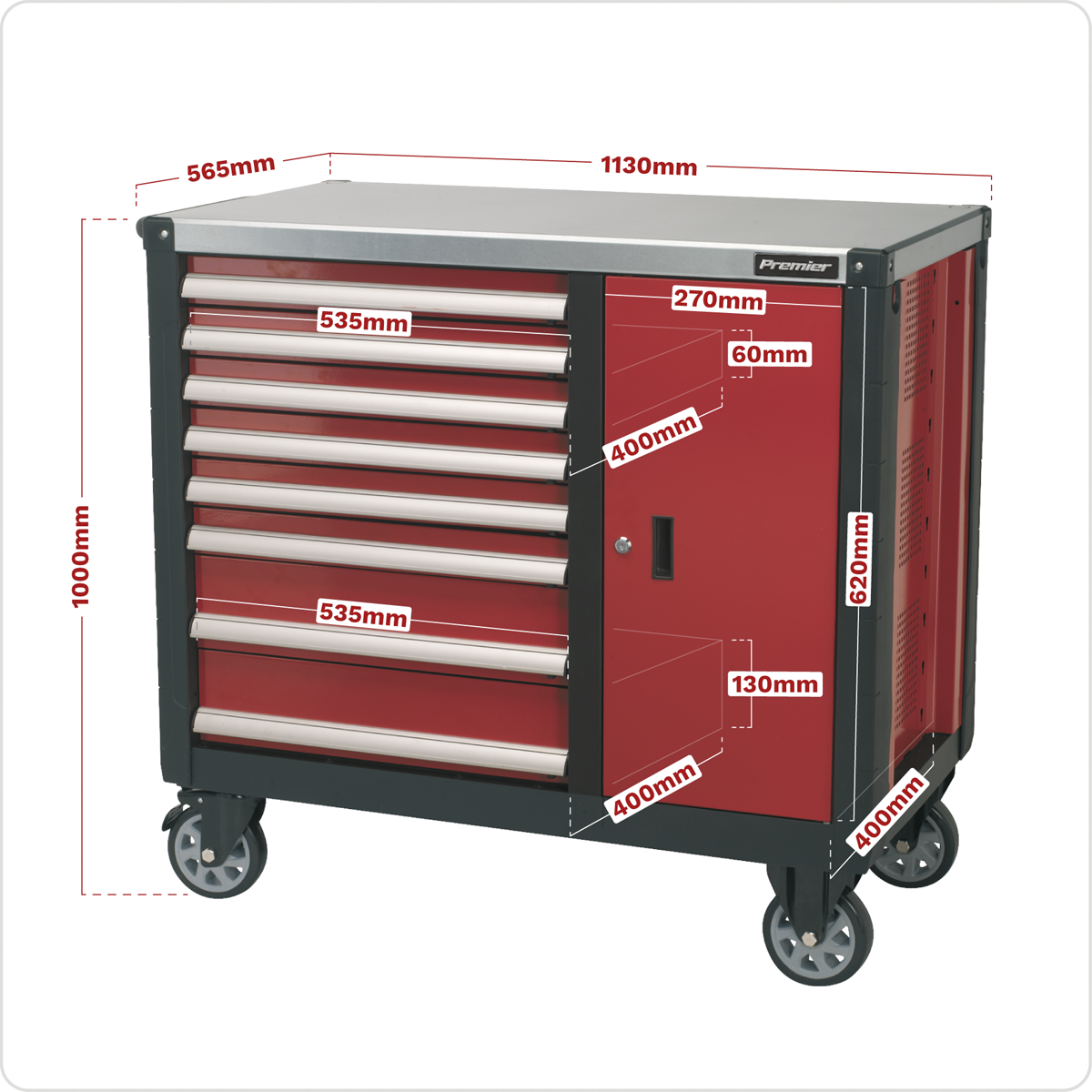 Sealey heavy duty lockable storage system