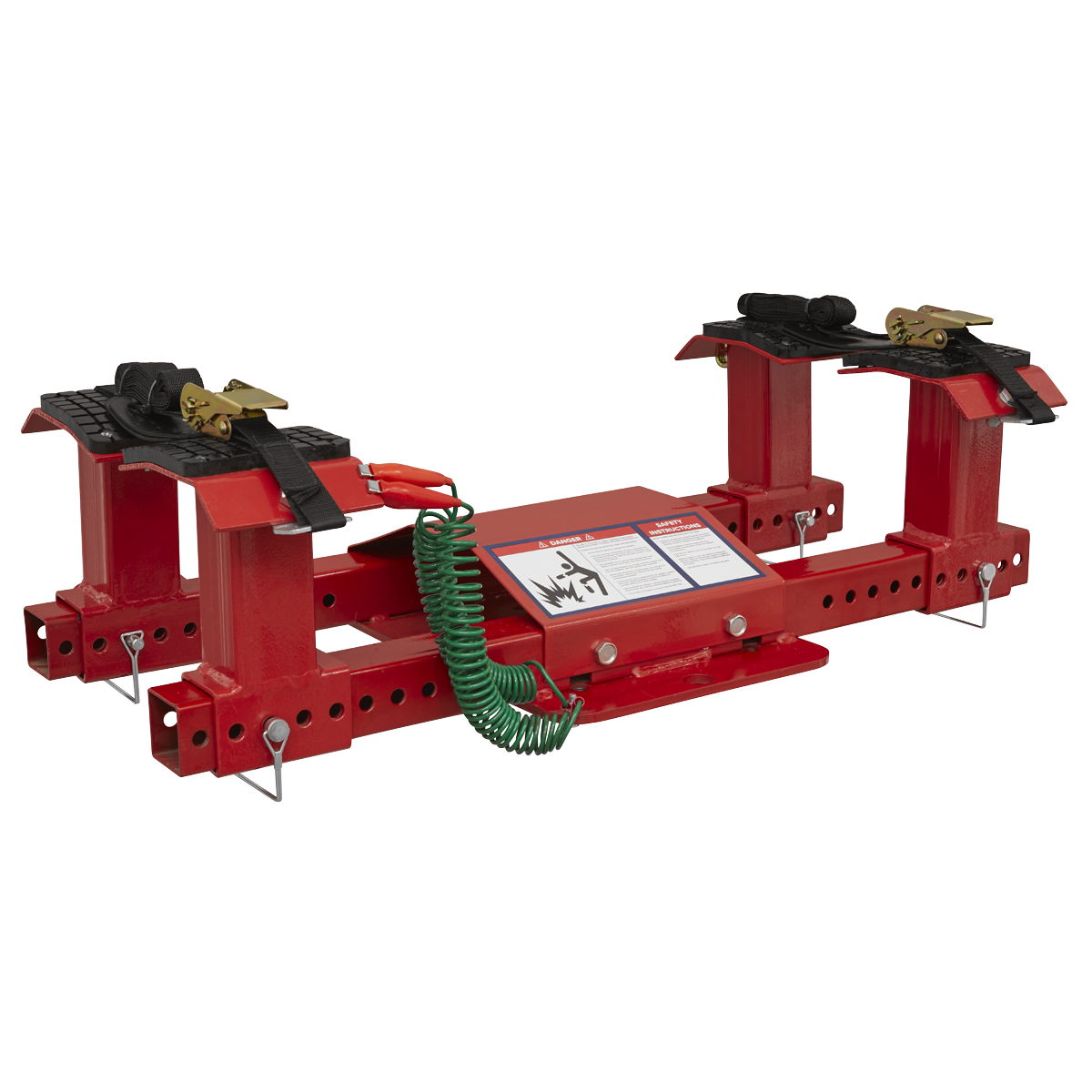 Made for automotive and light commercial fuel tanks up to a capacity of 40 gallons (tank must be emptied before handling).