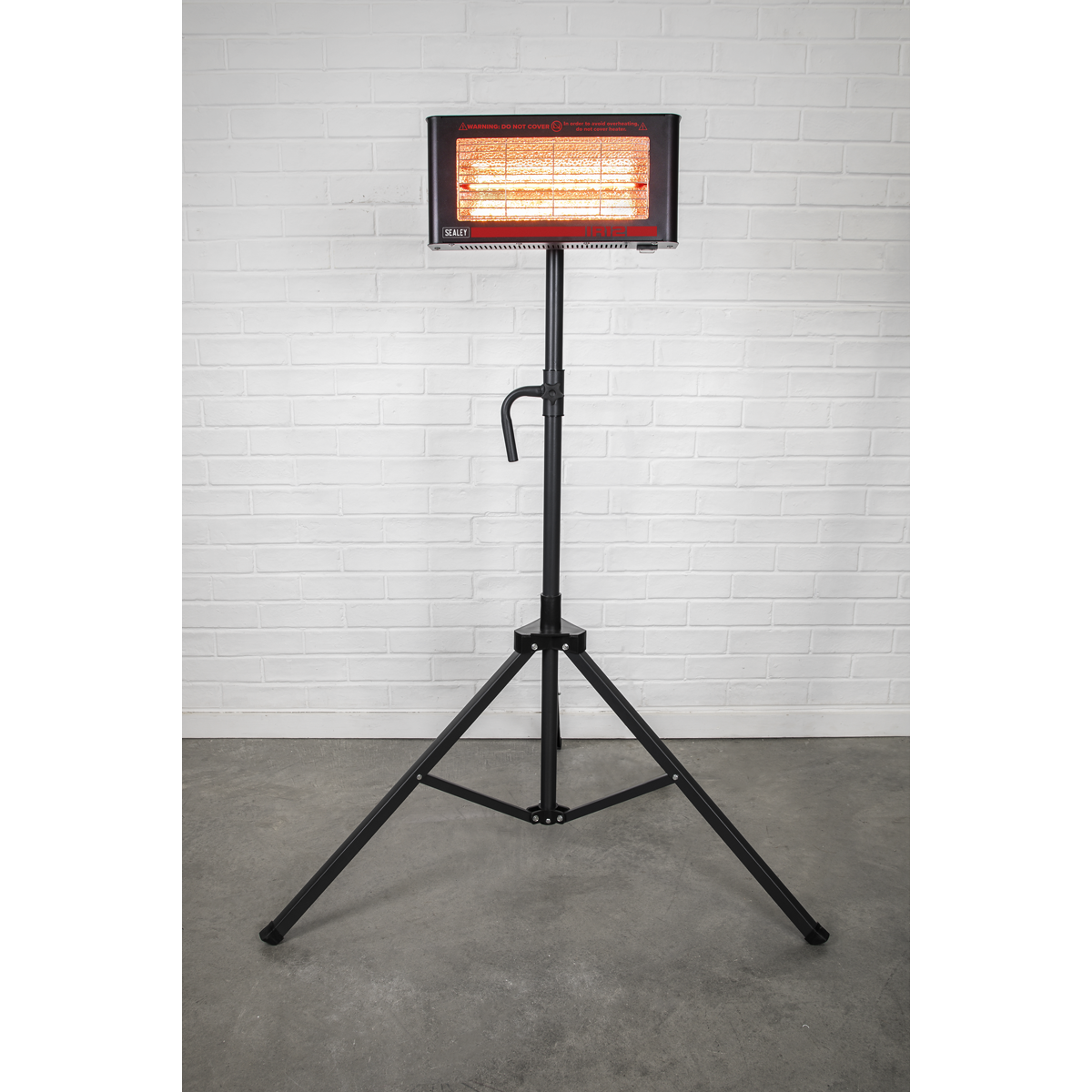 Sealey 1.2kW Infrared Quartz Heater with Tripod Stand 230V