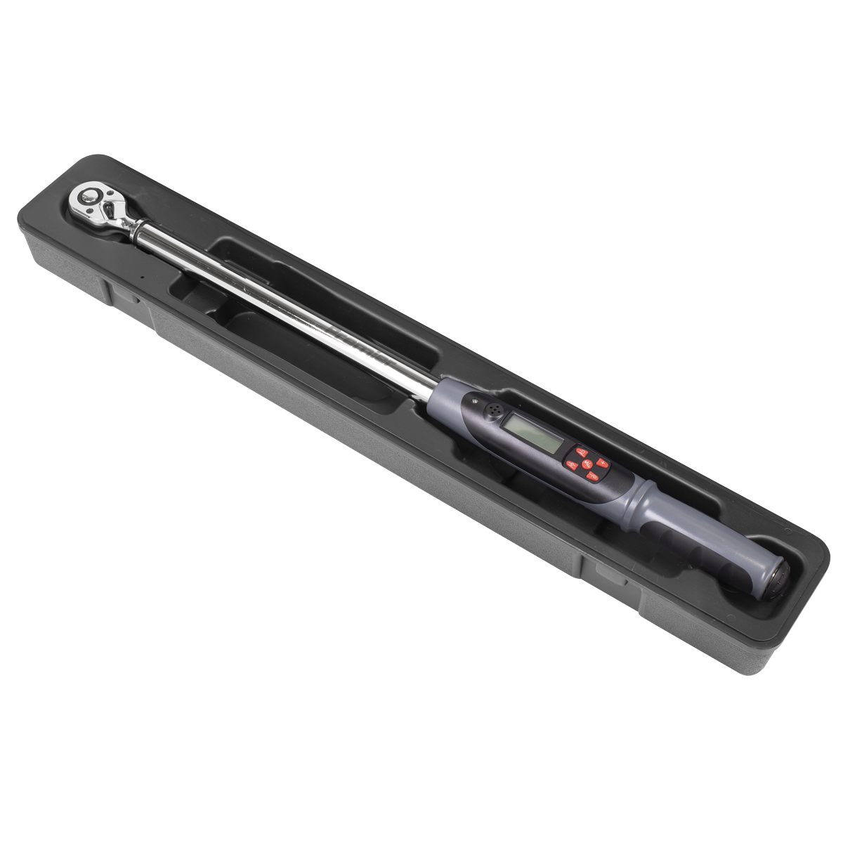 TORQUES IN BOTH DIRECTIONS – Reversible 72-Tooth Chrome Vanadium ratchet allows torque reading in either direction.
