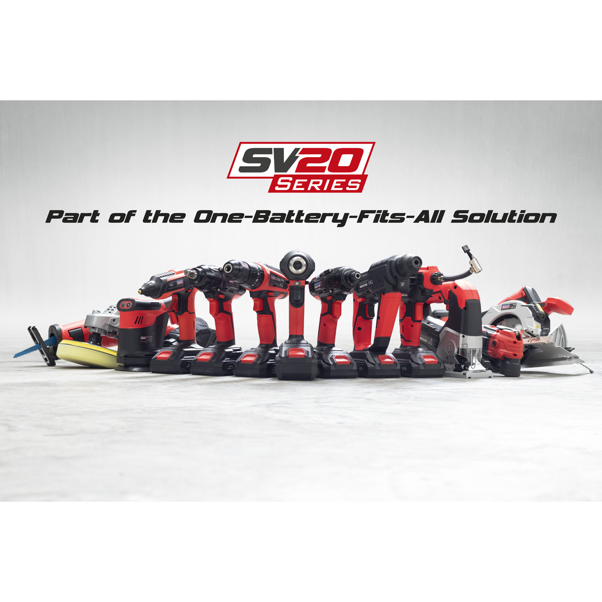 Sealey SV20 Series cordless power tool range