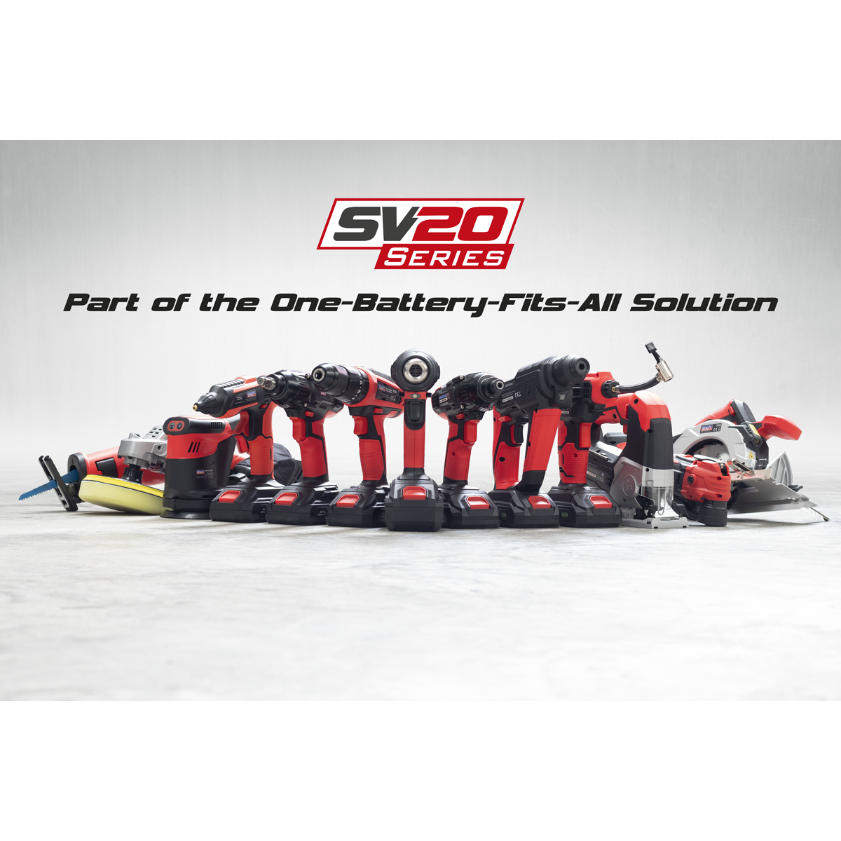 Sealey SV20 Series range of cordless power tools
