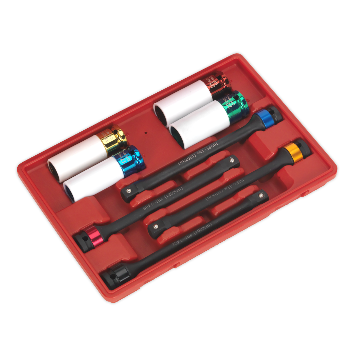 Torque sticks can be used with any impact grade sockets and are especially suitable for thin-walled sockets.