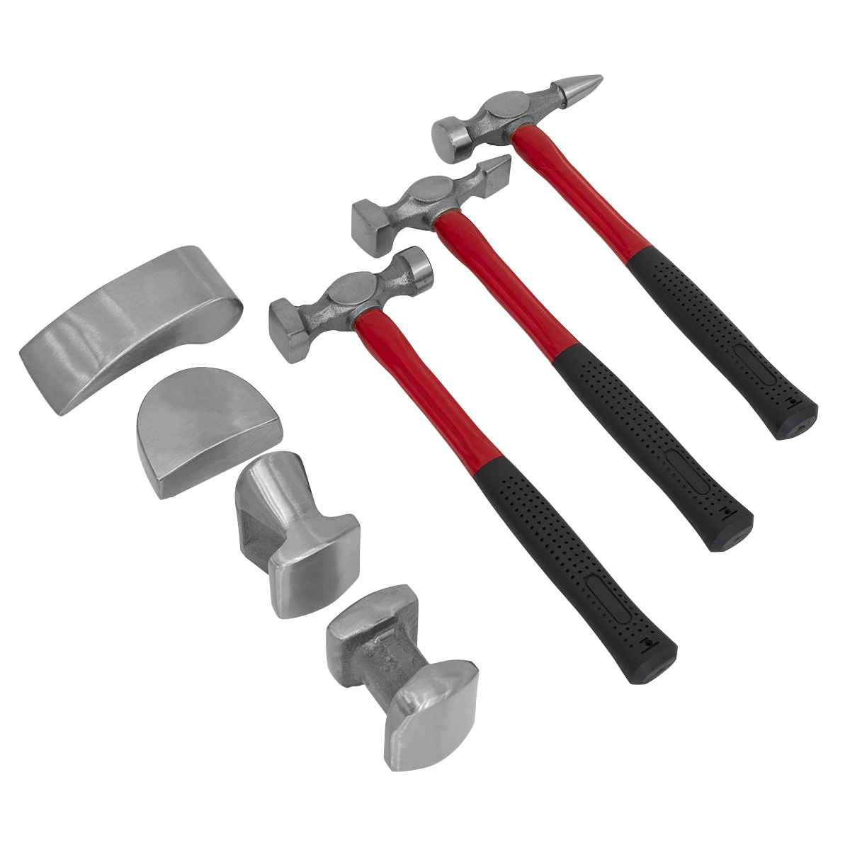 Sealey 7pc Drop-Forged Panel Beating Set with Fibreglass Shafts CB707