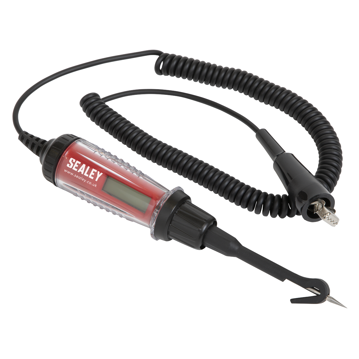 IDENTIFIES THE POLARITY OF THE CIRCUIT – That is being tested on the LCD, red for positive and green for negative.