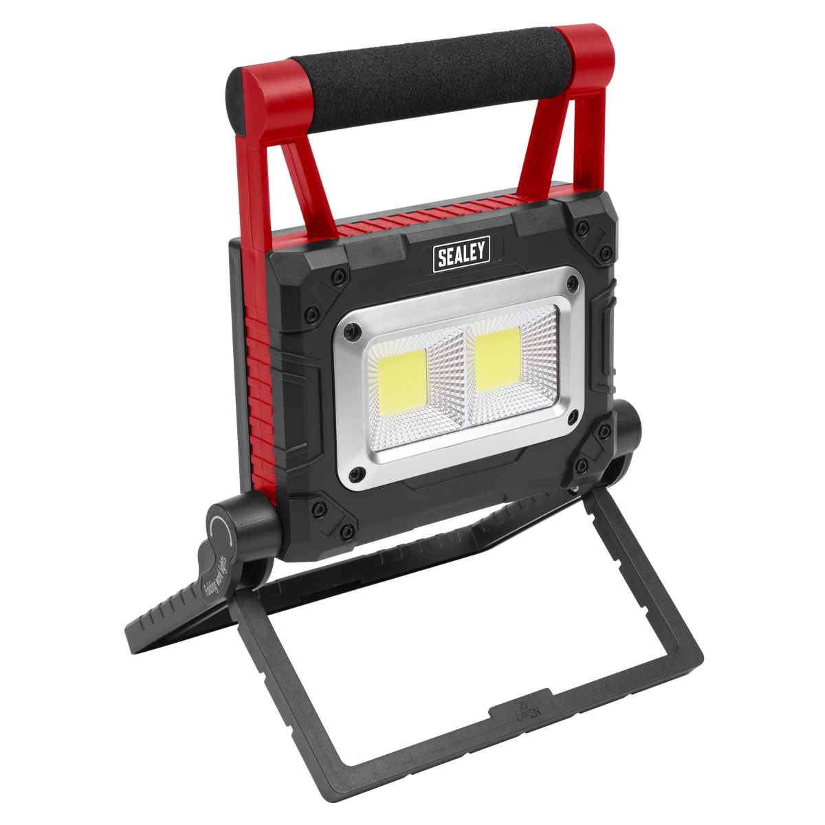 Sealey 15W COB LED Solar Powered Rechargeable Portable Floodlight LEDFL15WS