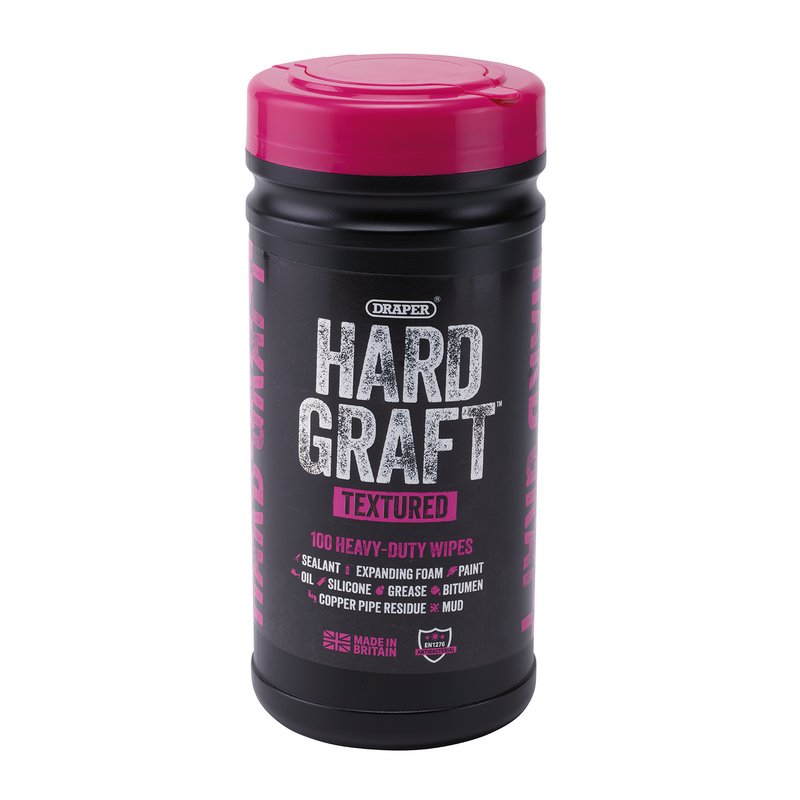 Draper Hard Craft Multi-Purpose Textured Wipes 12435