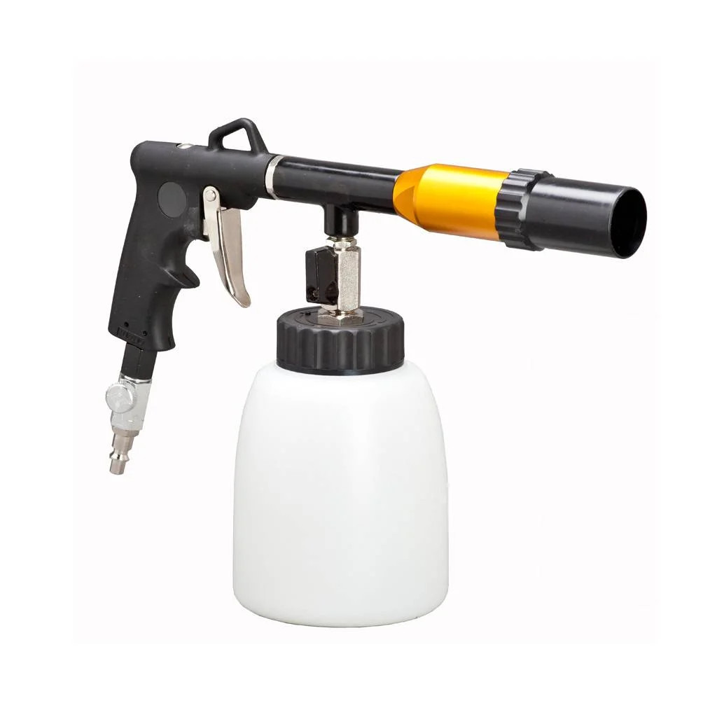 New cleaning gun vortex for carpets and upholstery
