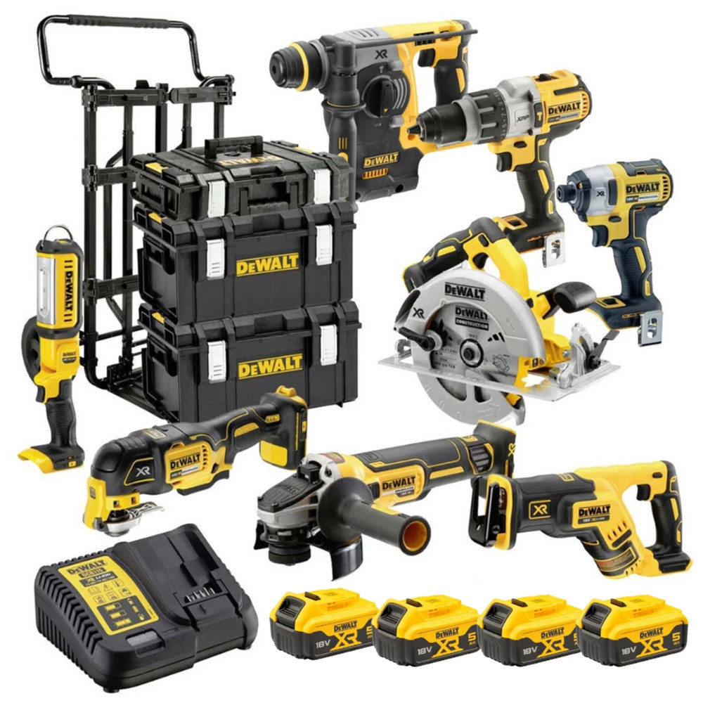 Dewalt DCK853P4-GB 18v 8 Piece Brushless Cordless Power Tool Kit