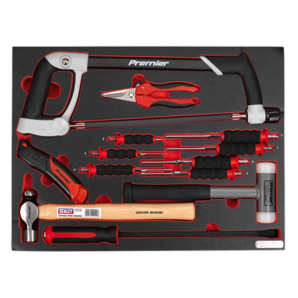 hacksaw, hammer and punch kit