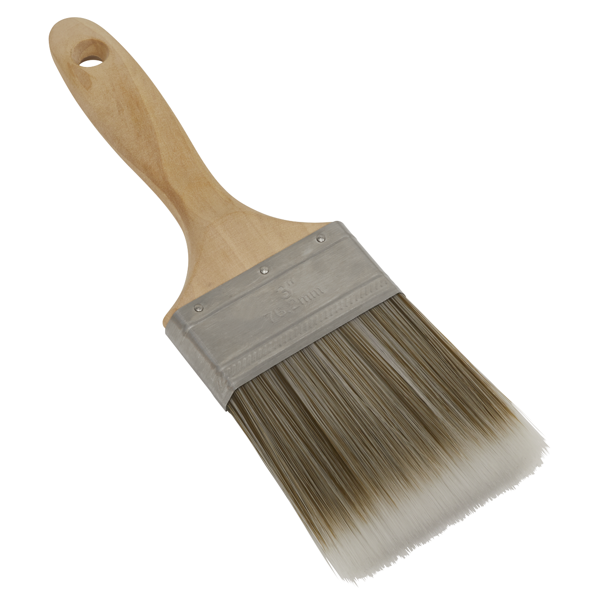 Sealey 76mm Wooden Handle Paint Brush SPBS76W