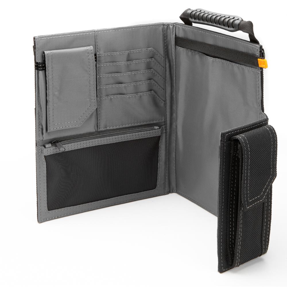 Durable notebook and pen holder for use on worksites