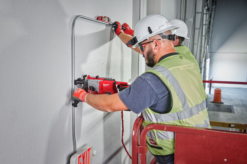 Milwaukee hammer drill with D handle