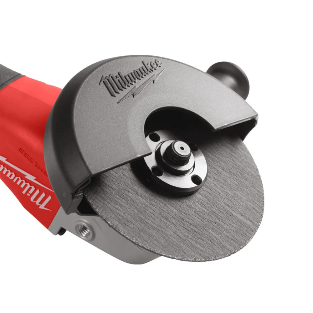 Milwaukee M18 Brushless Cordless 115mm Angle Grinder with 11,000 RPM optimised for cutting applications
