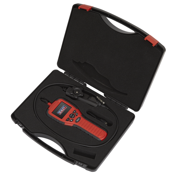 Portable articulated borescope supplied with 70mm TFT colour display.