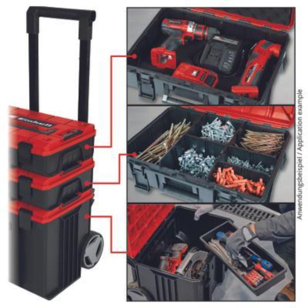 Einhell stackable tool storage cases