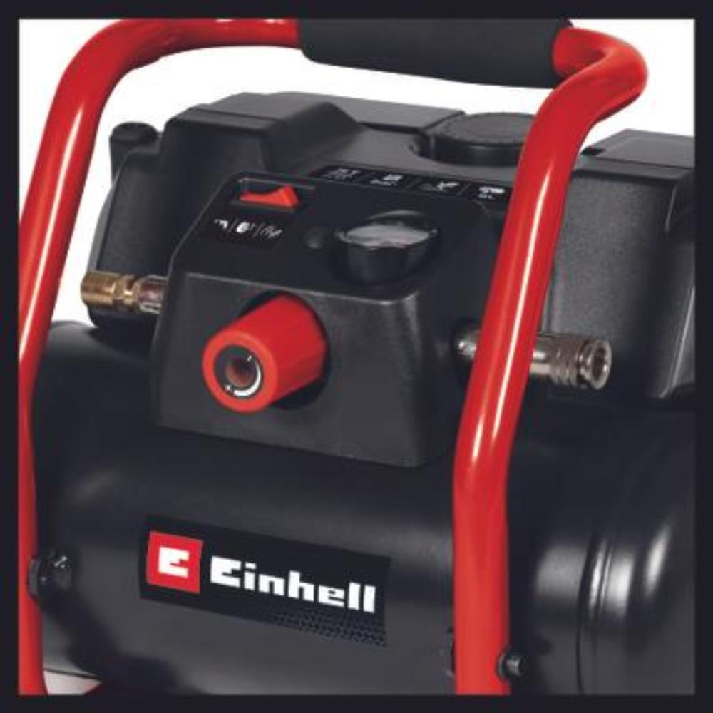 portable, powerful cordless compressor with 6-litre tank