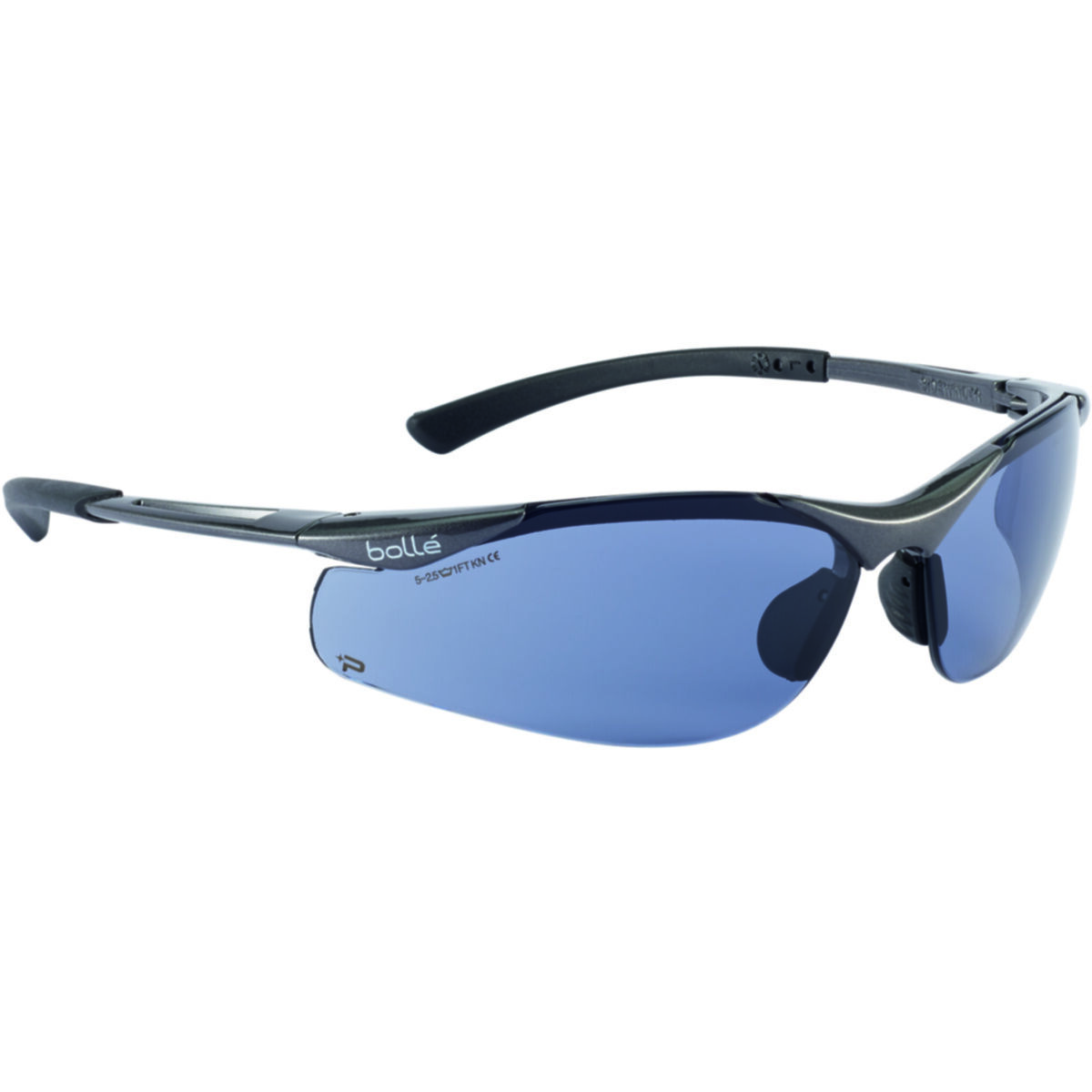 Bolle CONTPSF Contour Smoke Platinum Safety Glasses