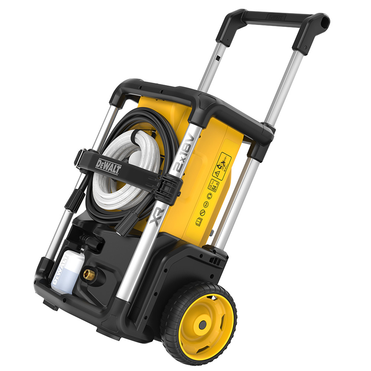 Dewalt pressure washer has a heavy-duty role cage protects the washer from work site knocks and bumps