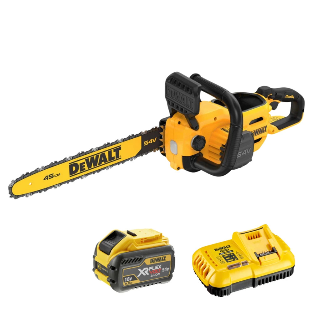DeWalt DCMCS574X1-GB 54v XR FlexVolt Cordless 45cm Chainsaw Kit