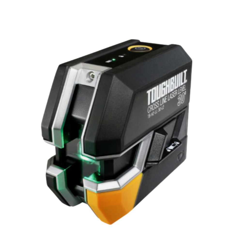 ToughBuilt TB-H2-LL-M30-L2 30M Cross-Line Laser Level Kit