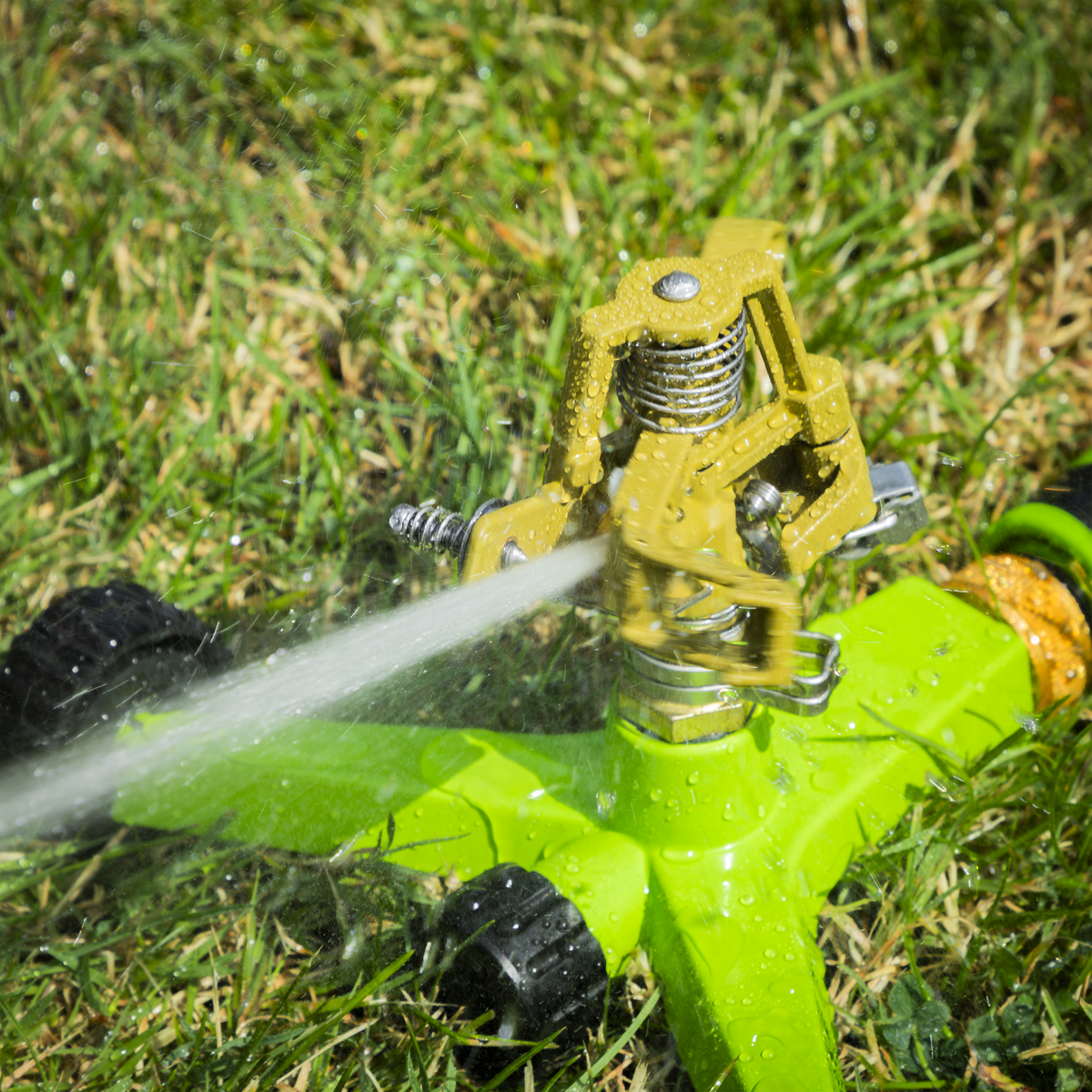 Sealey Pulsating Sprinkler With Metal Wheeled Base JS2034