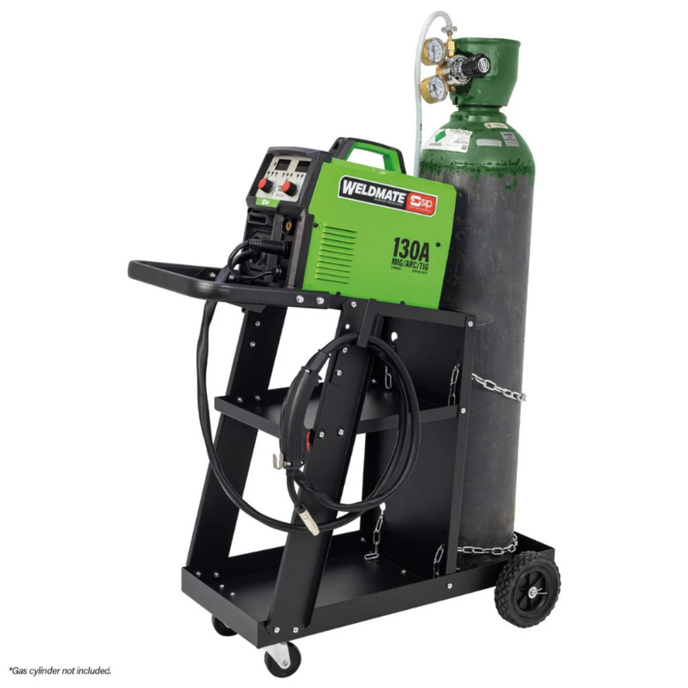 SIP WELDMATE® AUTOPLUS 130A MIG/ARC/TIG Synergic Welder with Cart Package 05737CART