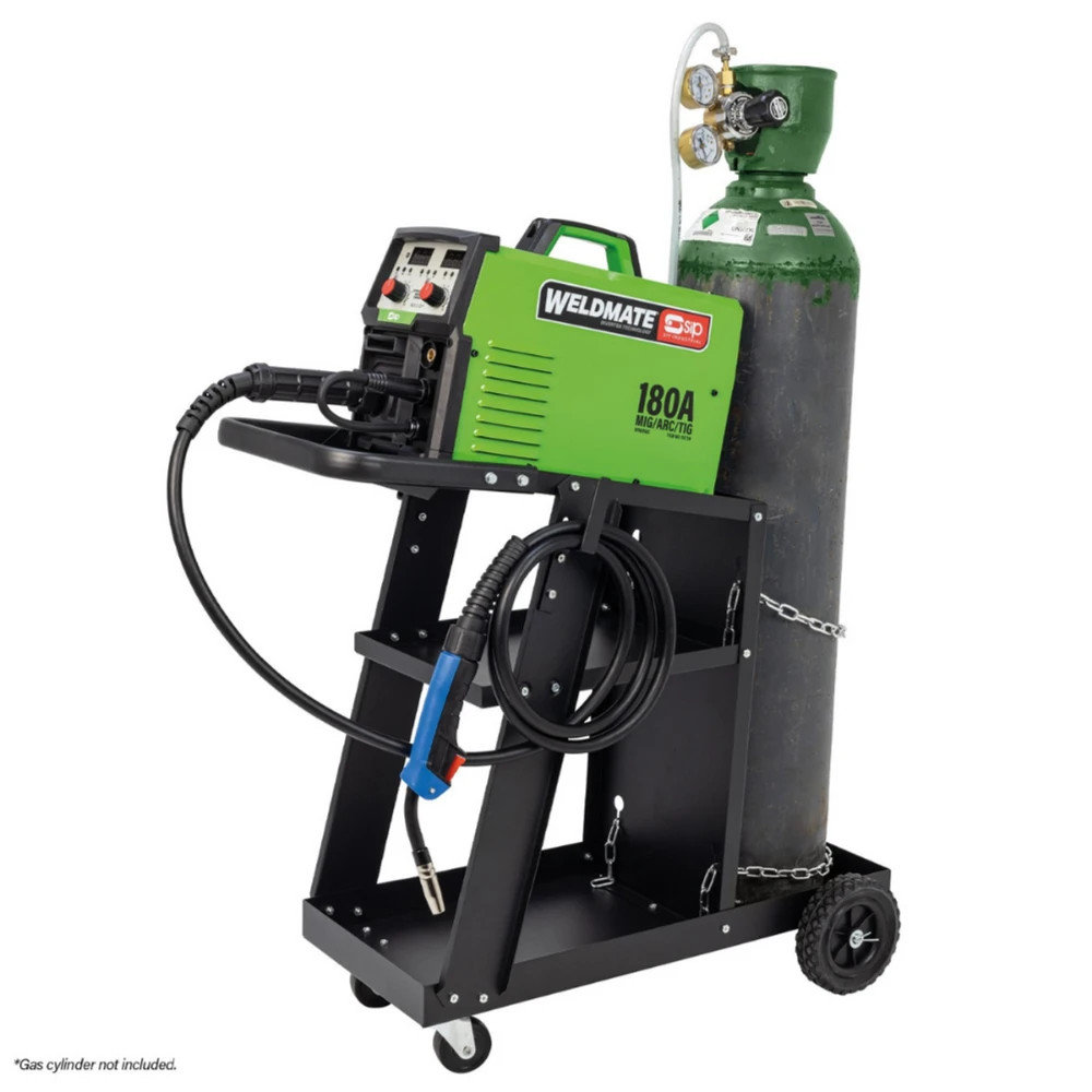 SIP WELDMATE® AUTOPLUS 180A MIG/ARC/TIG Synergic Welder with Cart Package 05739CART