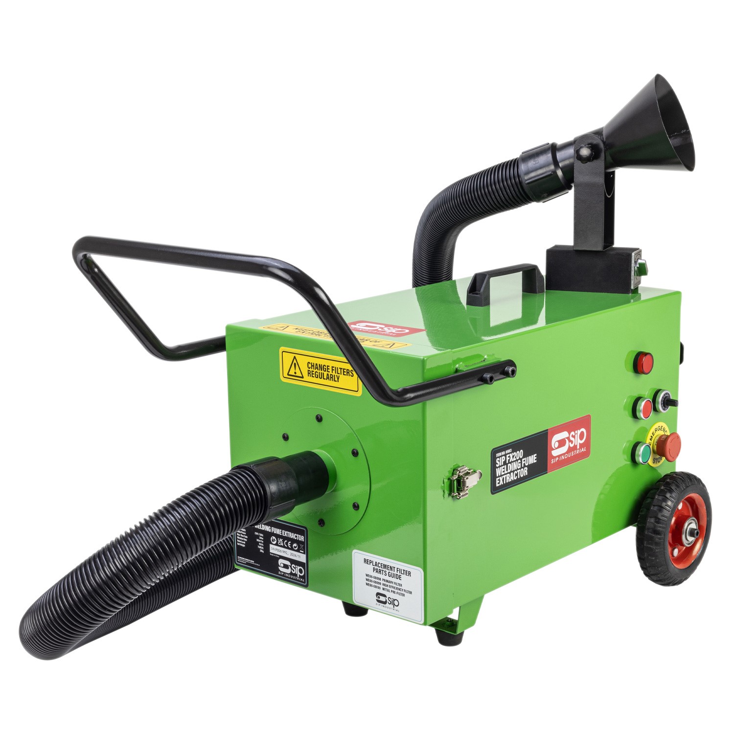 3-stage filtration system captures 99.97% of welding fume pollutants