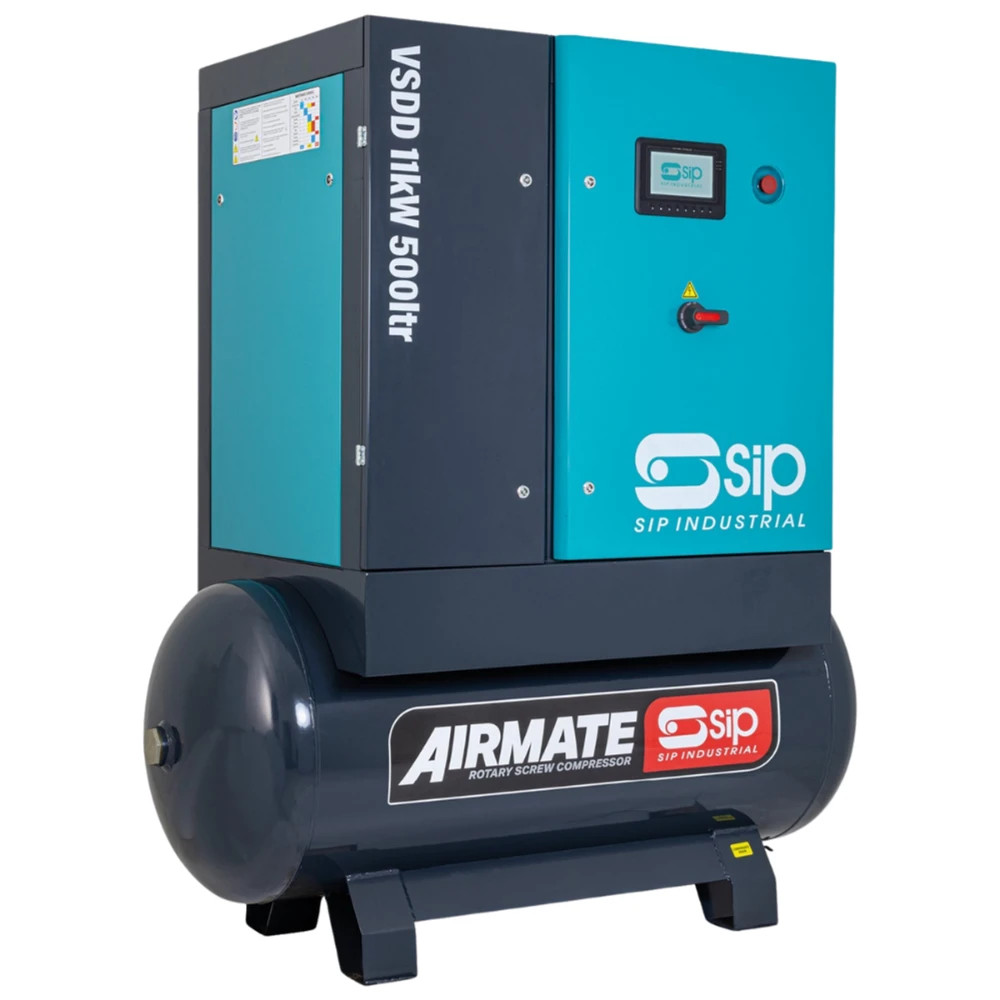 SIP VSDD 15kW 8bar 500ltr 400v Rotary Screw Compressor 08263