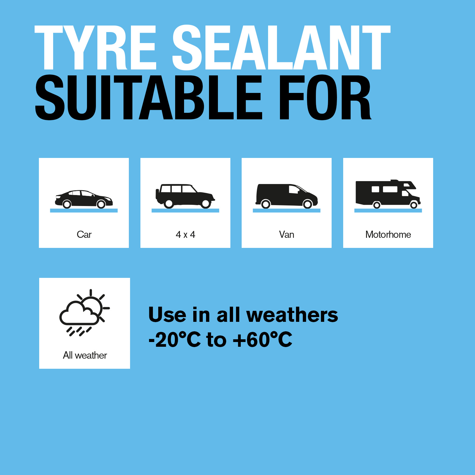 Ring Sealant will not damage your vehicle’s Tyre Pressure Monitoring System (TPMS) sensors