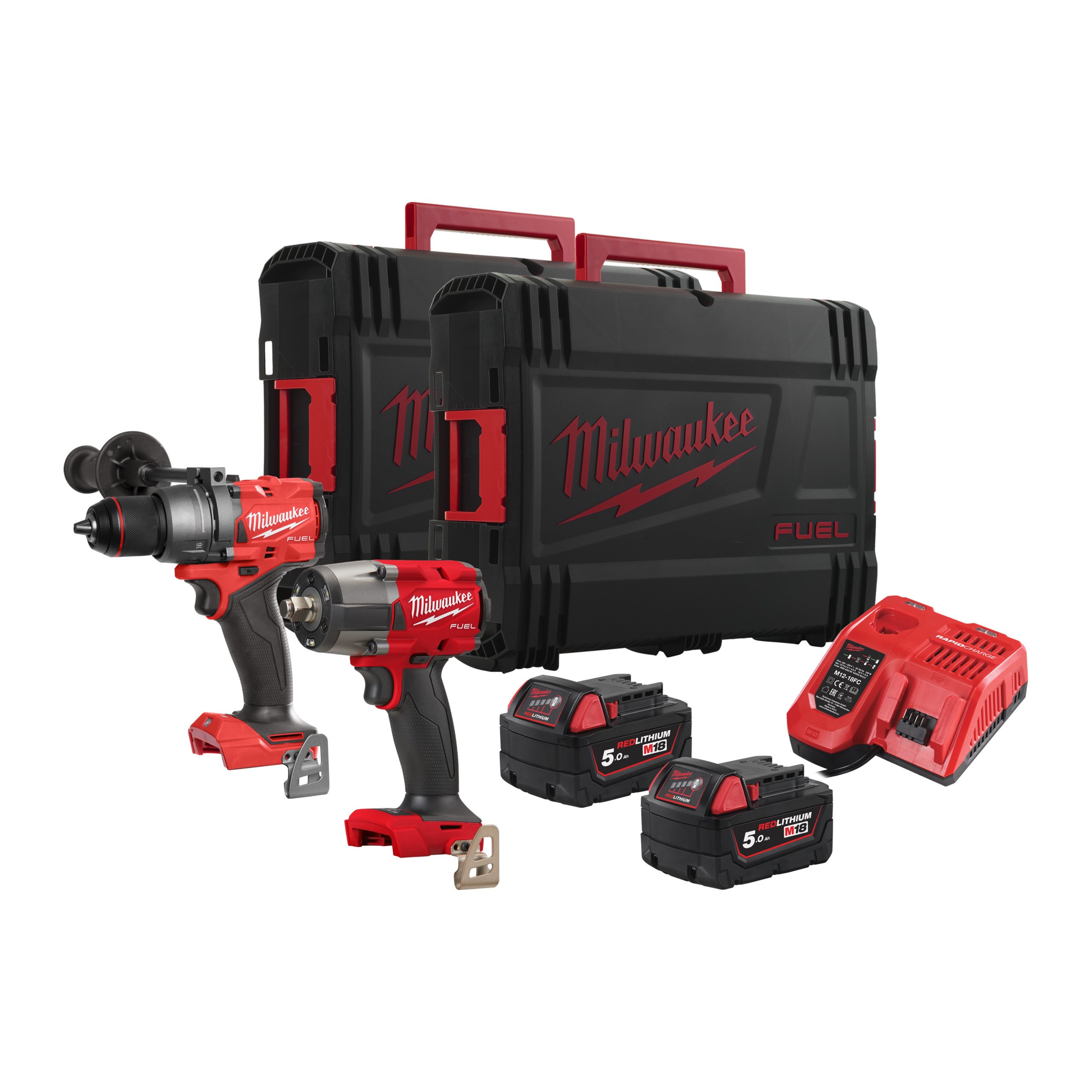 Milwaukee  M18 Fuel Drill & Impact Wrench kit M18FPP2F3-502X