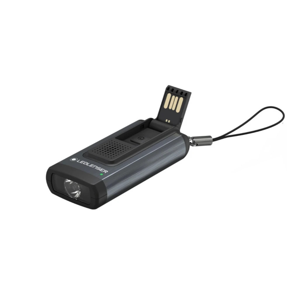 Ledlenser K6R Safety Rechargeable Keyring Torch Black & Grey 502580