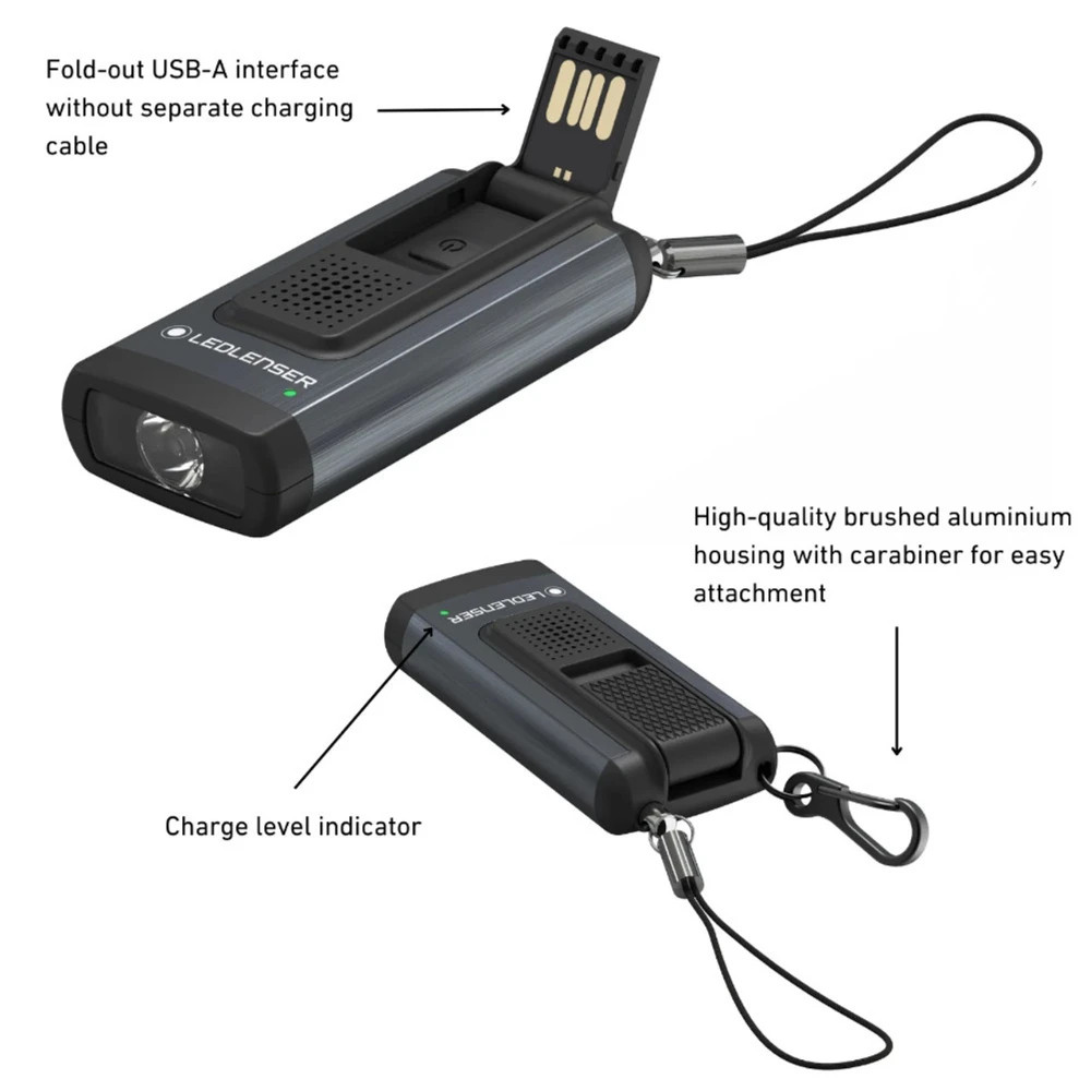 Shrill Alarm and Light: Loud alarm (100dB) and powerful light that are easily accessible for emergencies, to ward off danger or signal for help