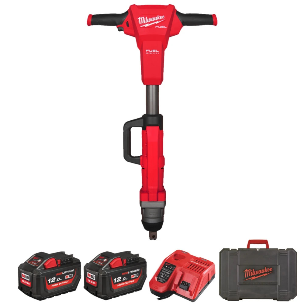 Milwaukee M18 Fuel 1" Railway Impact Wrench With Friction Ring M18FHIWF1R-122C