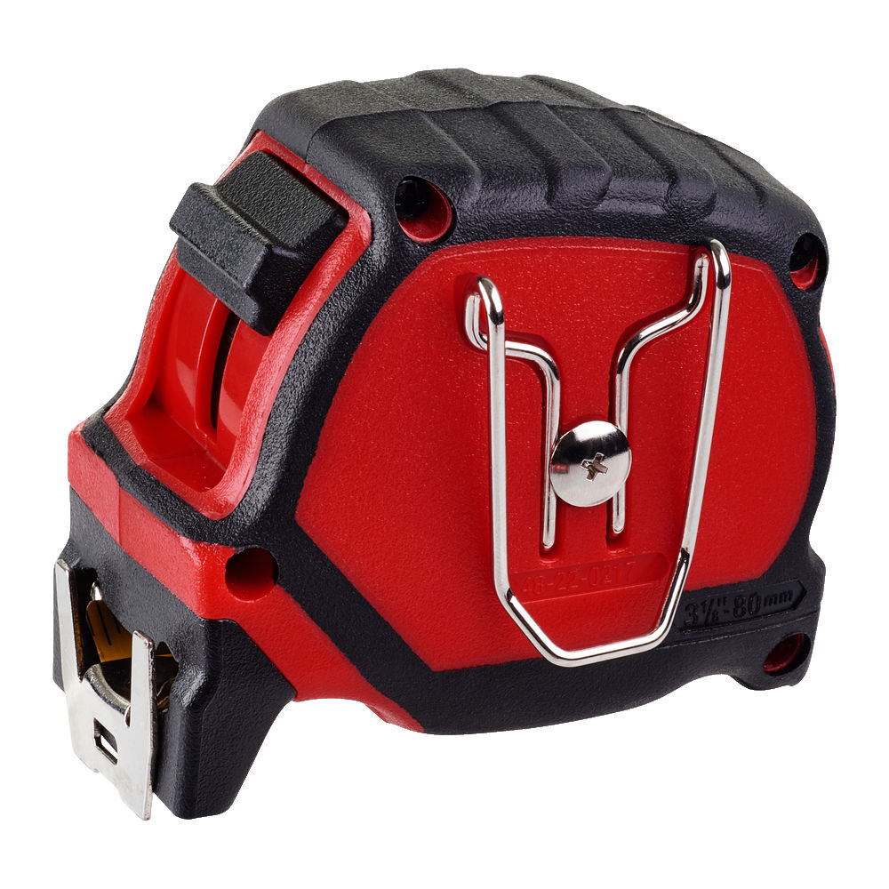 Milwaukee measuring tape with higher standout for higher efficiency and higher reach.