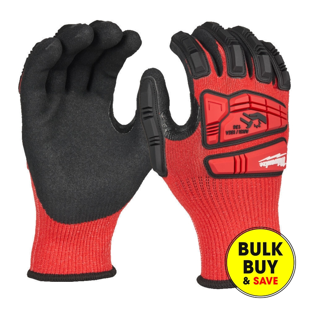 Milwaukee Impact Pro Cut C Gloves, Size Large 4932498531 Bulk Buy