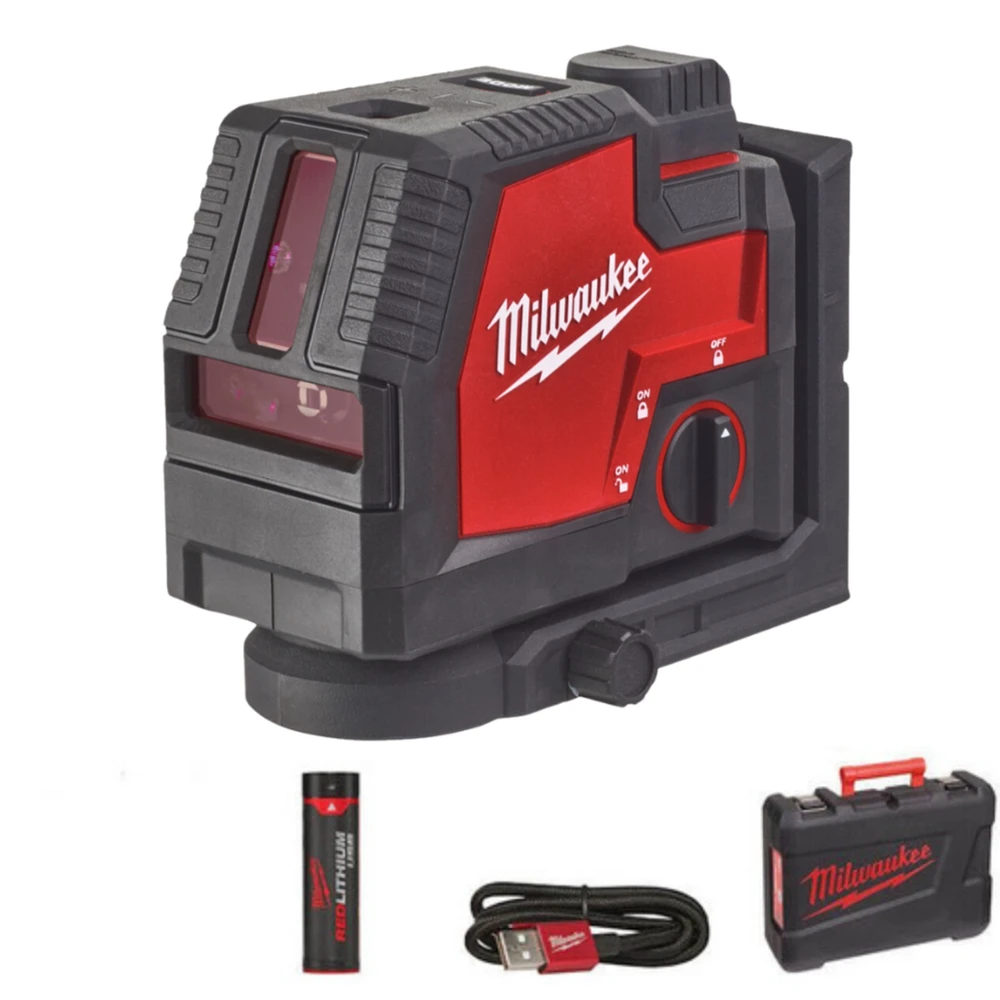 Milwaukee  Rechargeable Green Cross Line Laser L4CLLP USB