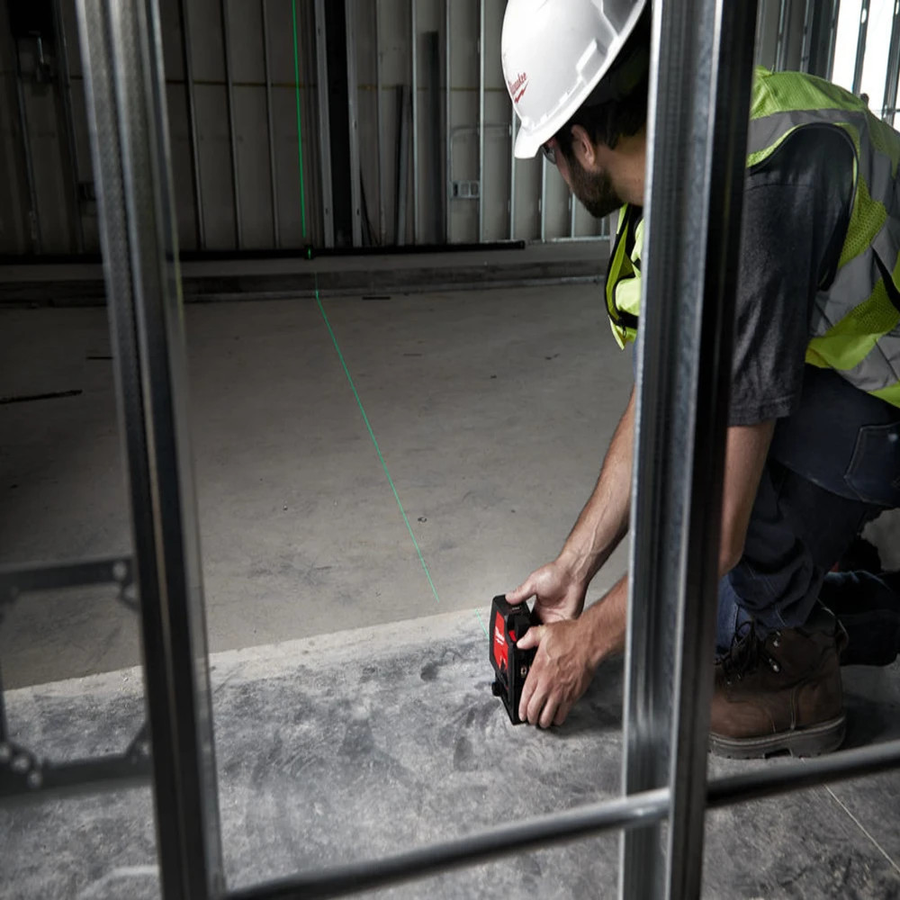 Milwaukee green cross rechargeable laser level