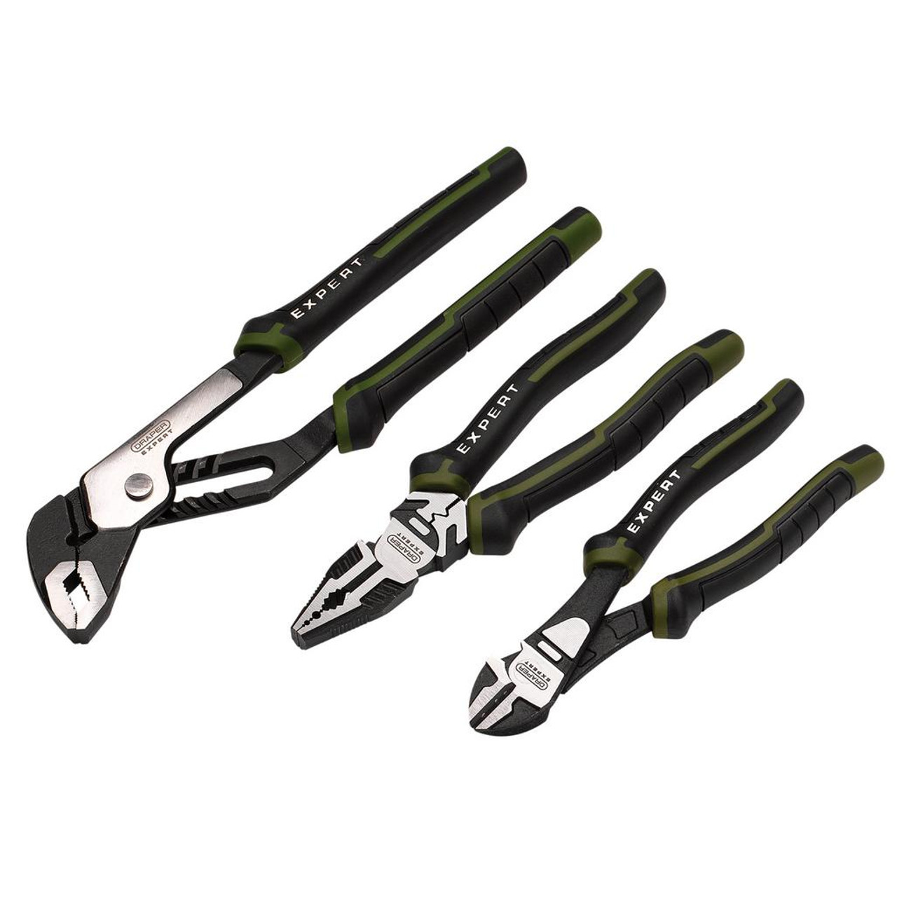 Draper Expert High Leverage Pliers Set with Water Pump Pliers (3 Piece) 28536