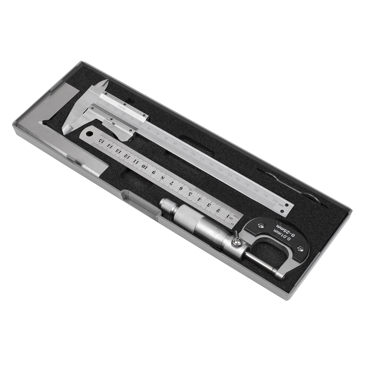 Four most commonly used precision engineering measuring/checking devices.