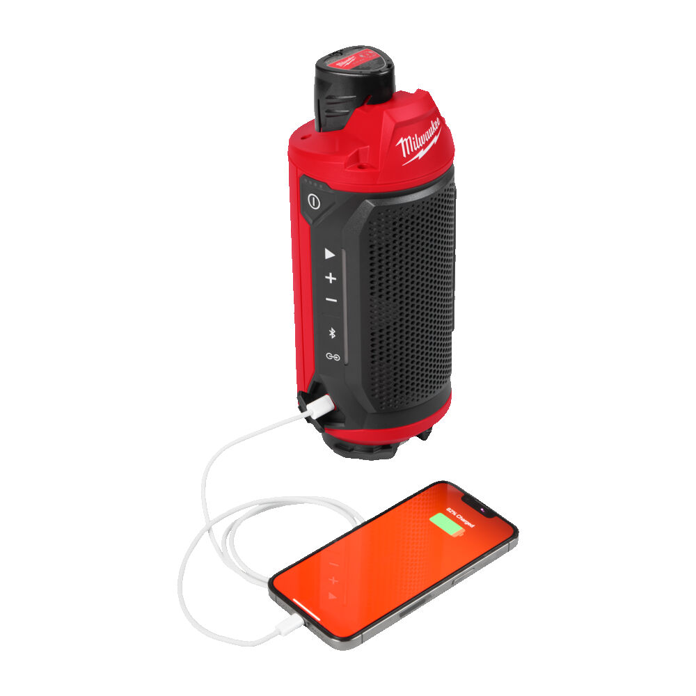 Milwaukee M12 battery powered speaker