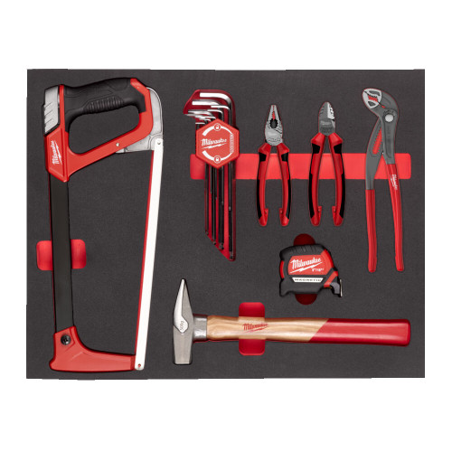 Milwaukee Professional 15 Piece Hand Tool Set with Foam Insert 4932493257