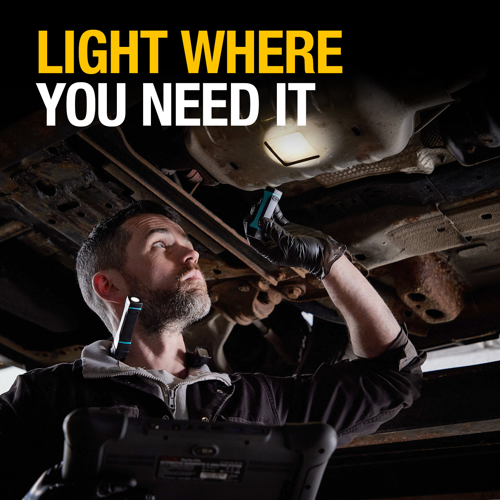 Ring Automotive inspection mechanics neck light