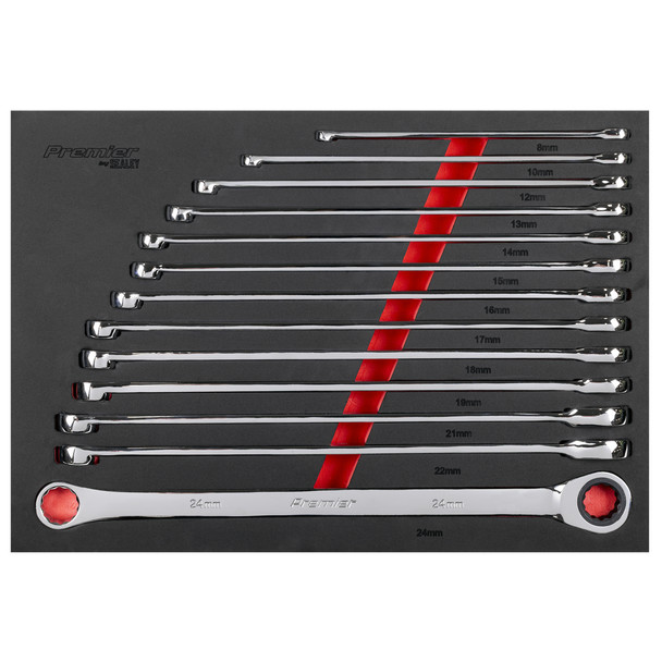 Sealey extra long spanner set AK63190